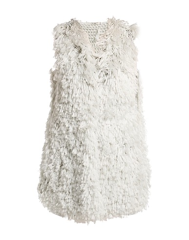 MES DEMOISELLES Teddy Coat Light grey 100% Acrylic