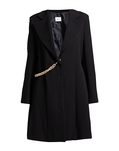 GAUDÌ Coat Black 65% Polyester, 32% Viscose, 3% Elastane