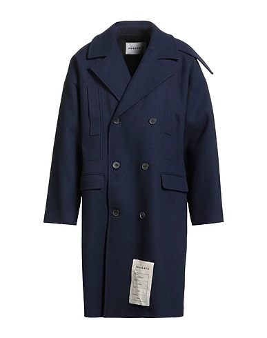 AMARANTO Coat Navy blue 50% Wool, 40% Polyester, 10% Polyamide