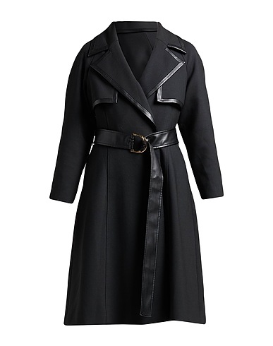 MARCIANO by GUESS Full-length jacket Black 64% Polyester, 34% Viscose, 2% Elastane