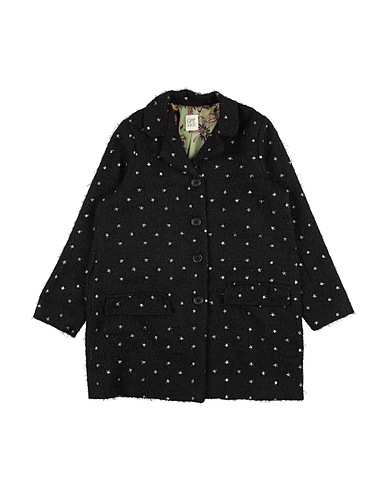 CAFFÉ D'ORZO Coat Black 100% Polyester