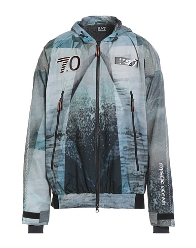 EA7 Jacket Sky blue 100% Polyamide