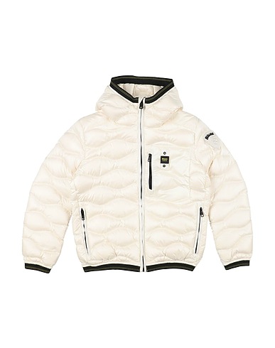 BLAUER. Shell  jacket Off white 100% Polyamide