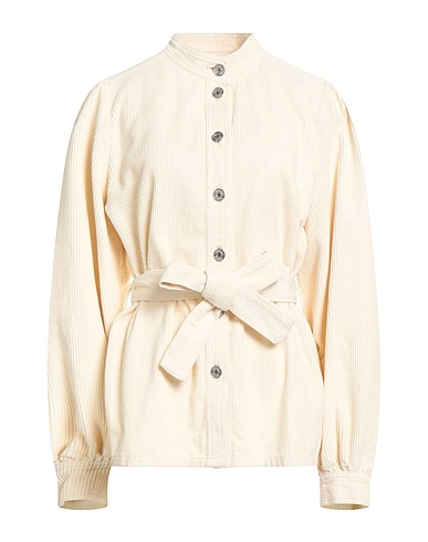 STELLA NOVA Solid colour shirts & blouses Ivory 100% Cotton