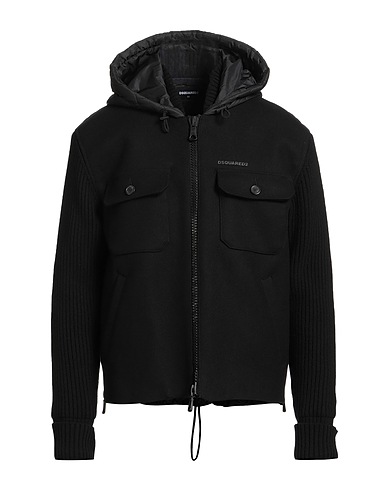 DSQUARED2 Jacket Black 79% Virgin Wool, 20% Polyamide, 1% Elastane, Polyester