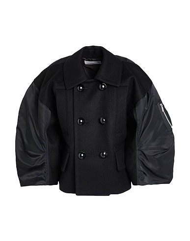 SACAI Cabanjacke & Zweireiher Schwarz 100% Wolle, Nylon, Polyester, Baumwolle, Polyurethan