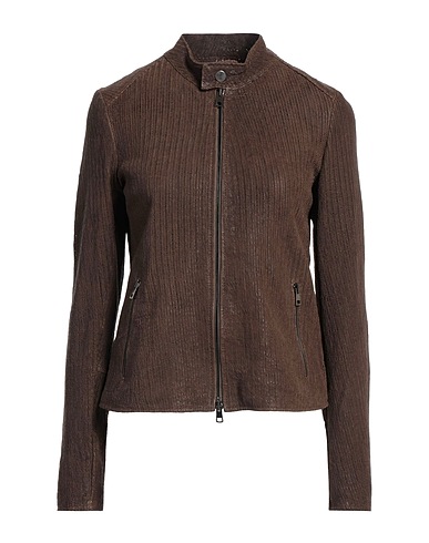 STREET LEATHERS Biker jacket Chocolate brown 100% Leather