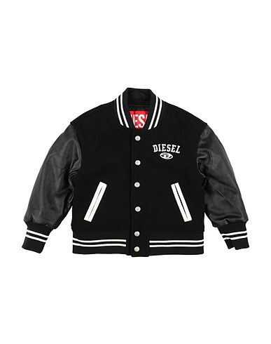 DIESEL Jacket Black 100% Polyester, Elastane