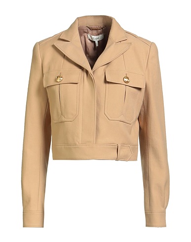 CHLOÉ Jacket Sand 100% Cotton, Buffalo Horn