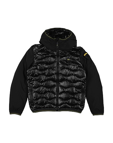 BLAUER. Shell jacket Black 100% Polyamide, Polyester