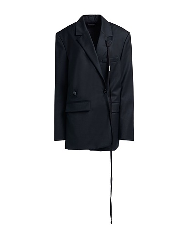 ANN DEMEULEMEESTER Blazer Black 100% Virgin Wool