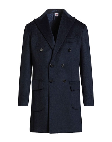 LUIGI BORRELLI NAPOLI Coat Midnight blue 51% Virgin Wool, 49% Alpaca wool