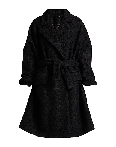 CRISTINAEFFE Coat Black 100% Polyester