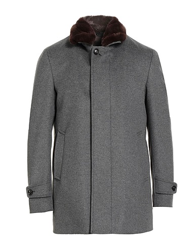 NORMEET Coat GRIGIO 70% Wool, 20% Polyamide, 10% Cashmere