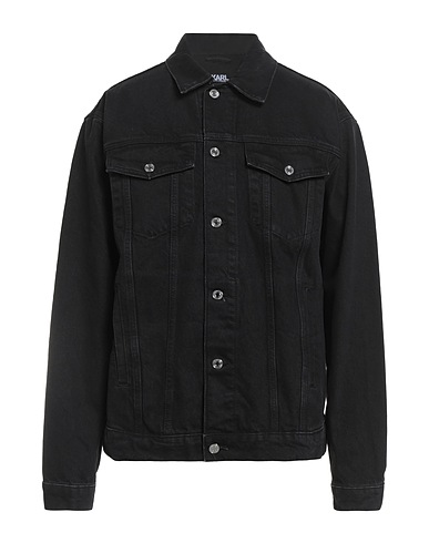 KARL LAGERFELD Denim jacket Black 100% Cotton