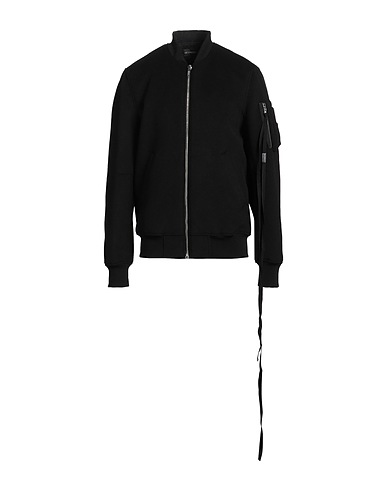 ANN DEMEULEMEESTER Bomber Black 90% Virgin Wool, 10% Cashmere