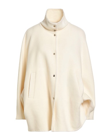 HERNO Coat Ivory 72% Virgin Wool, 28% Polyamide