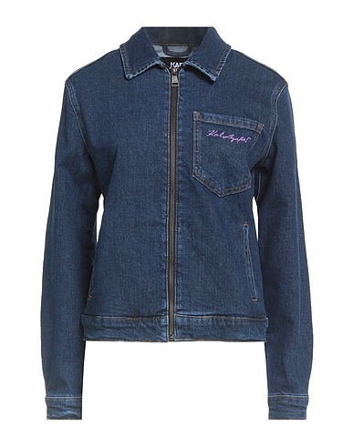 KARL LAGERFELD Denim jacket Blue 79% Cotton, 20% Recycled cotton, 1% Elastane