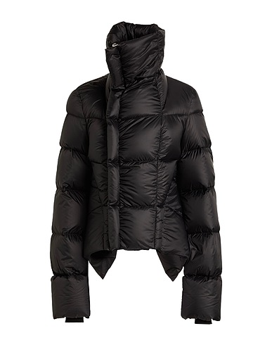 RICK OWENS Shell  jacket Black 100% Polyamide, Virgin Wool