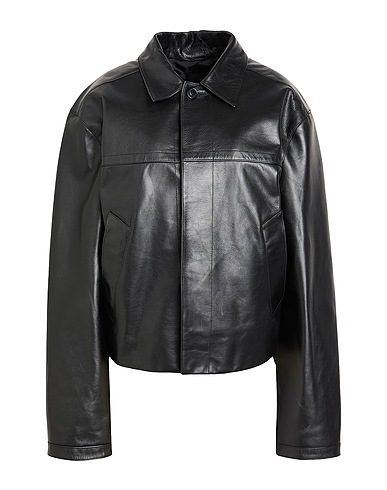 ALAINPAUL Jacket Black 100% Calfskin