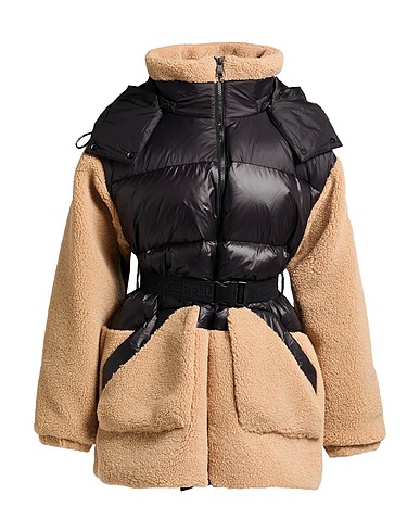 KARL LAGERFELD Teddy Coat Black 90% Polyester, 10% Polyamide