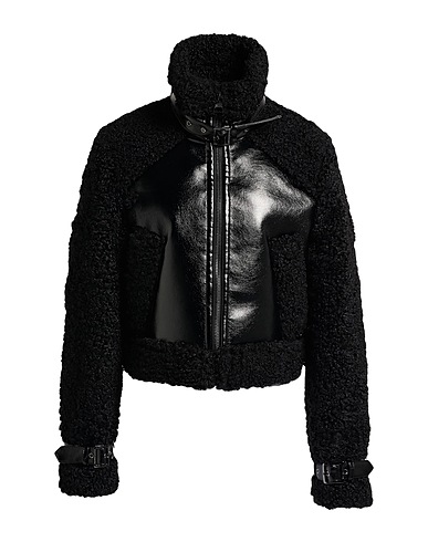 KARL LAGERFELD Kunstpelz Schwarz 68% Polyester, 31% Polyurethan, 1% Viskose