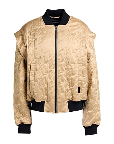 KARL LAGERFELD Bomber Beige 100% Recycled polyester