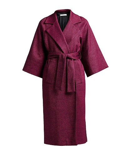 LIVIANA CONTI Coat Magenta 44% Polyester, 39% Cashmere, 17% Polyamide
