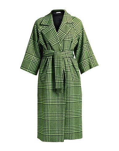 LIVIANA CONTI Coat Lime green 44% Polyester, 39% Cashmere, 17% Polyamide