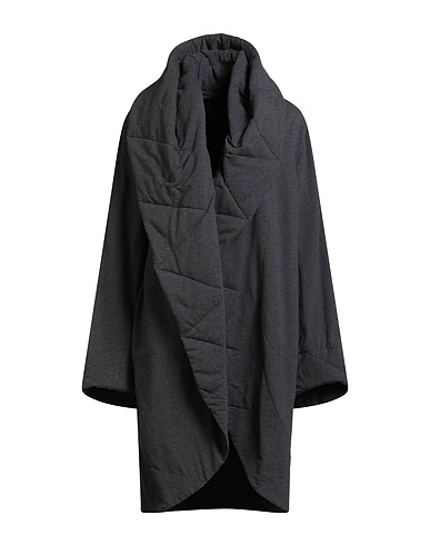 NORMA KAMALI Full-length jacket Charcoal 95% Cotton, 5% Elastane