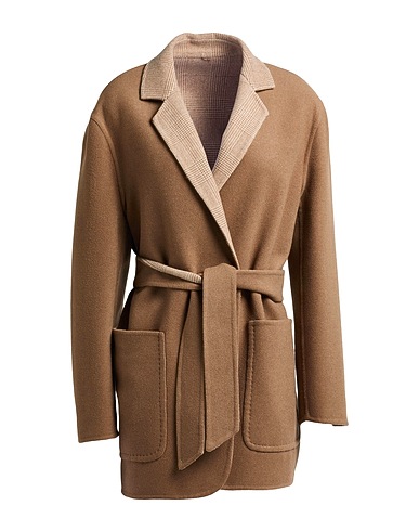MAX MARA Coat Camel 70% Virgin Wool, 30% Cashmere