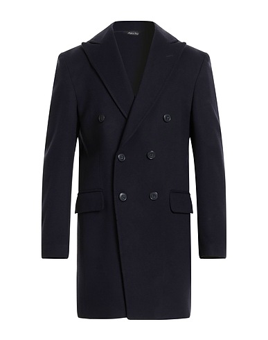 BRIAN DALES Coat Midnight blue 90% Wool, 10% Polyamide