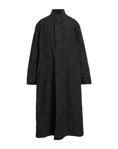 YOHJI YAMAMOTO Double breasted pea coat Black 60% Cotton, 40% Nylon