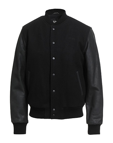 SCHOTT N.Y.C. Bomber Black 70% Wool, 30% Nylon, Cowhide