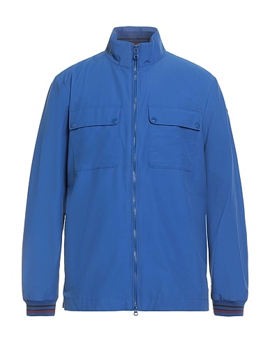 GEOX Jacke Blau 60% Baumwolle, 40% Polyamid, Polyester, Elastan