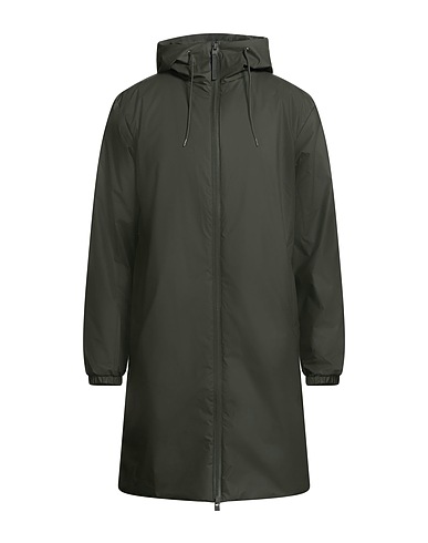 RAINS Full-length jacket Military green 100% Polyester, Polyurethane