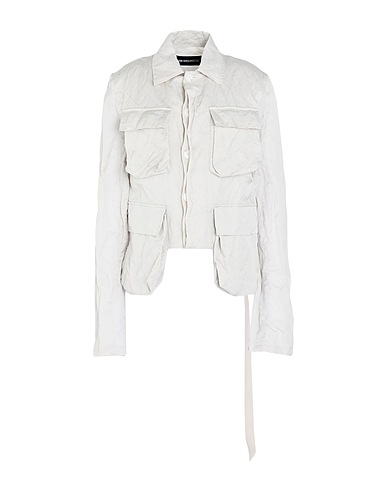 ANN DEMEULEMEESTER Jacket Light grey 48% Cotton, 38% Viscose, 14% Metal