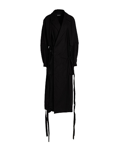 ANN DEMEULEMEESTER Full-length jacket Black 100% Cotton