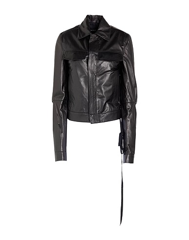 ANN DEMEULEMEESTER Jacket Black Leather