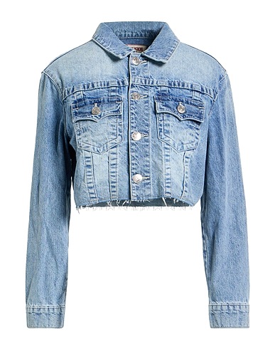 TRUE RELIGION Blouson en jean 100% Coton