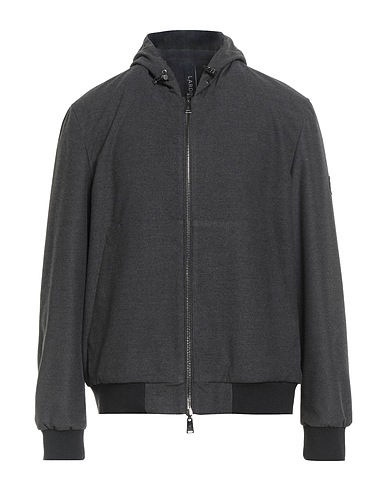 LARDINI Jacket Charcoal 64% Polyester, 34% Viscose, 2% Elastane