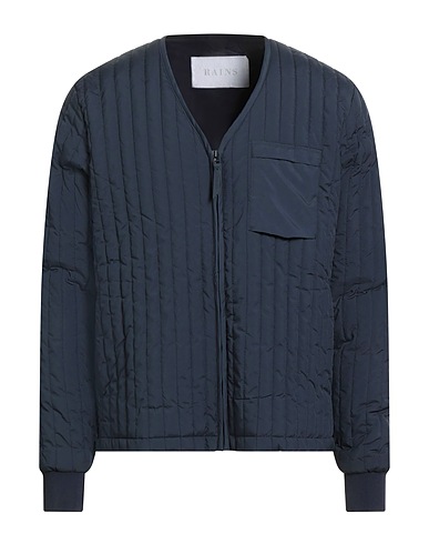 RAINS Shell jacket Navy blue 100% Polyester
