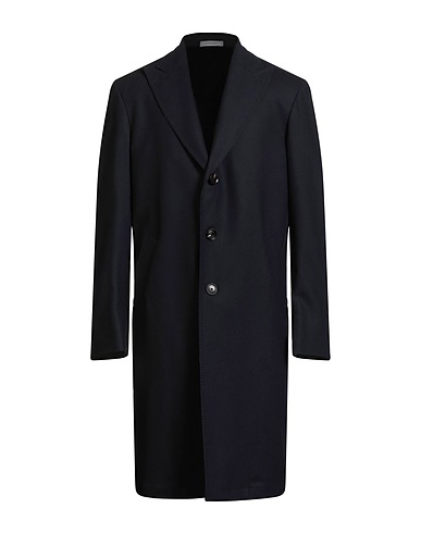 SARTORIA LATORRE Coat Midnight blue 99% Virgin Wool, 1% Elastic fibres