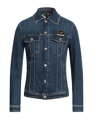 DOLCE&GABBANA Denim jacket Blue 98% Cotton, 2% Elastane