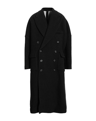 DOLCE&GABBANA Coat Black 47% Virgin Wool, 45% Viscose, 5% Cashmere, 3% Elastane