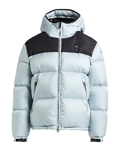 BLAUER. Shell  jacket Sky blue 100% Polyamide, Polyester
