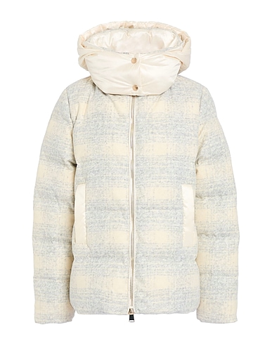 PEOPLE OF SHIBUYA Shell  jacket Ivory 54% Acrylic, 24% Virgin Wool, 22% Polyester