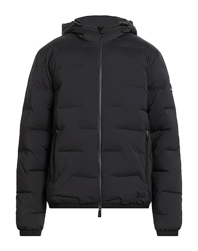 EA7 Shell jacket Black 92% Polyester, 8% Elastane