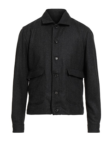 DE PETRILLO Jacket Charcoal 100% Virgin Wool