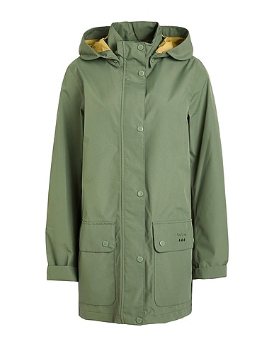 BARBOUR Coat Military green 100% Polyester, Polyurethane